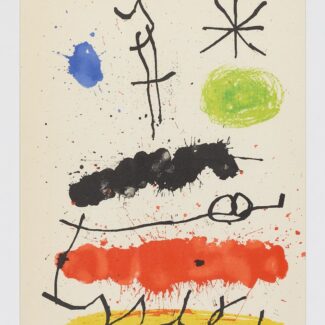 Litografía original de Joan Miró.