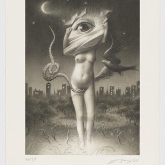 Extraña lujuria, fotograbado del artista Eduardo Naranjo