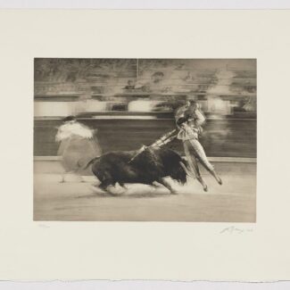 Una de banderillas obra grafica de Eduardo Naranjo