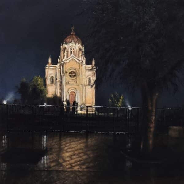 El Panteón iluminado