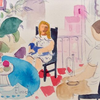 Dos niños en la habitación