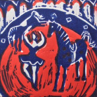 Circo con pista roja